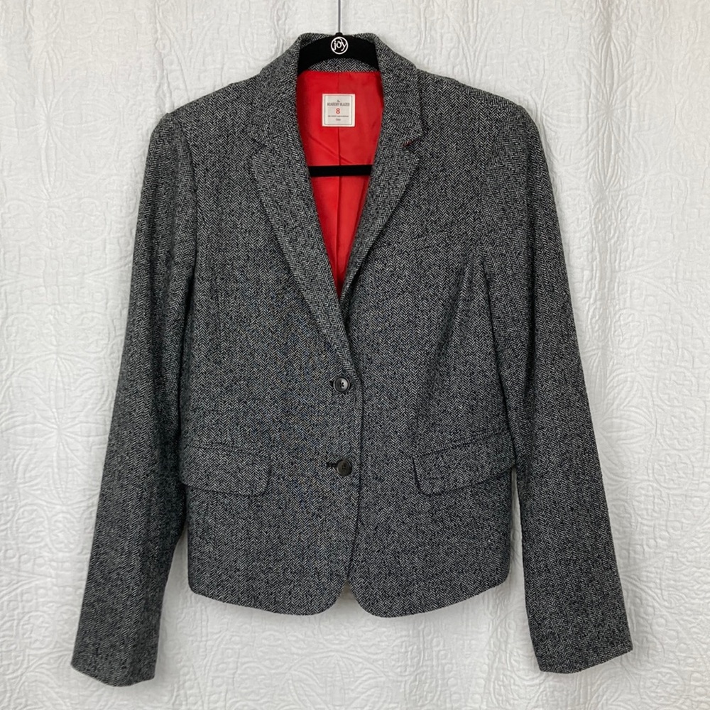 Gap Women’s The Academy Blazer Herringbone Tweed sz 8